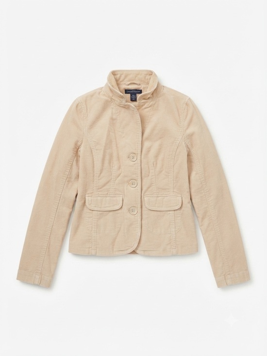 Reitmans Jackets & Blazers - Reitmans Beige Corduroy Button-Up Blazer Jacket Women's Size 7